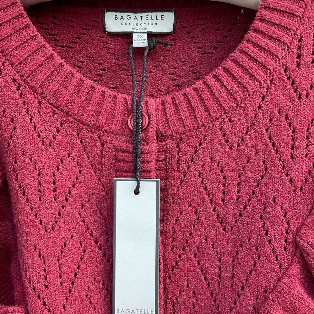 Bagatelle Collection Ruffled Cardigan - Picture 5 of 7